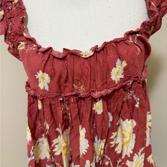 NWT Free People Pink Ruched Off-Shoulder Sundress size S - Picture 9 of 11